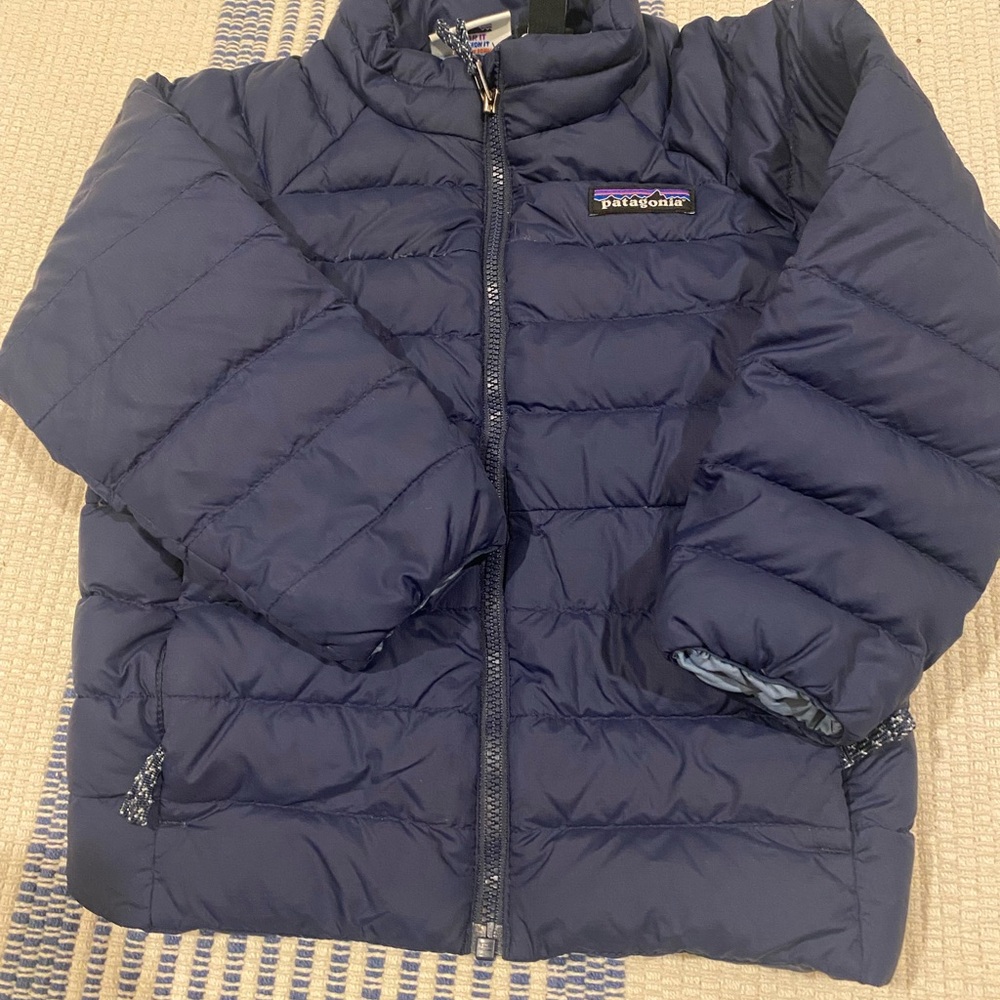 Patagonia Hi-Loft Navy Puffer Jacket